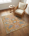 Seville Stripes Collection Area Rug -  Cordoba (Yellow) Square Yellow  lifestyle 26