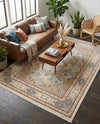 Persian Elegance Collection Area Rug -  Kashan Rectangle Ivory  lifestyle 6