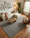 Plush Oasis Collection Area Rug - Serenity (Cloud Gray) Rectangle Cloud Gray  lifestyle 32