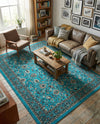 Isfahan Elegance Collection Area Rug - Naghsh-e Jahan (Turquoise) Rectangle Turquoise  lifestyle 11