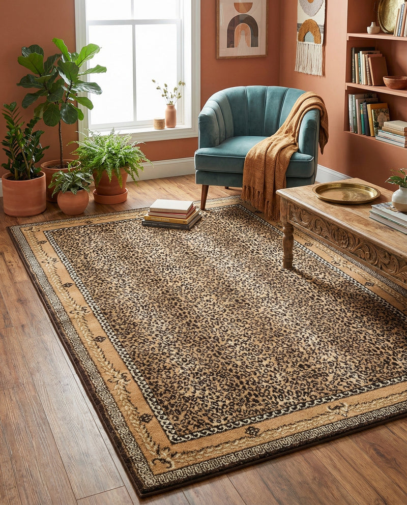 Savannah Sojourn Collection Area Rug -  Limpopo Rectangle Brown  lifestyle 6
