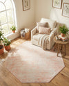 Luminara Sands Collection Area Rug - Elysium (Carnation Pink) Octagon Carnation Pink  lifestyle 43
