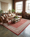 Soho Elegance Collection Area Rug -  Mercer (Red) Rectangle Red  lifestyle 10