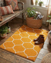 Trellis Mosaic Collection Area Rug -  Pergolatown (Orange) Rectangle Orange  lifestyle 20
