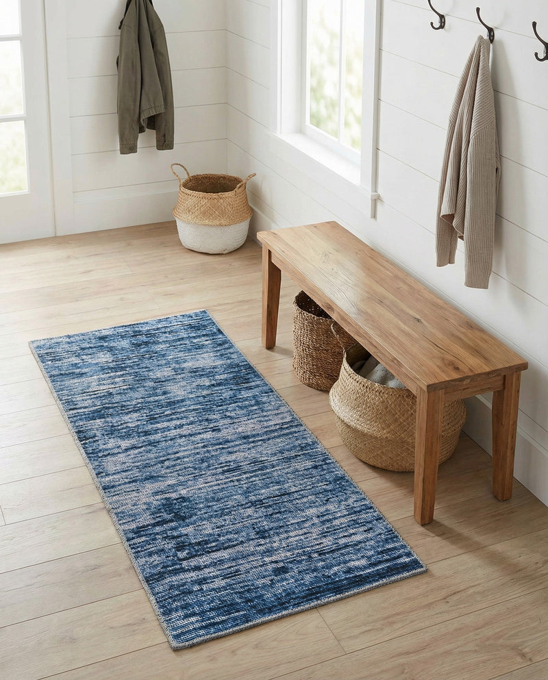 Sahara Essence Collection Area Rug - Oasis (Blue) Runner Blue  lifestyle 30