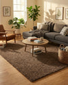 Plush Oasis Collection Area Rug - Serenity (Sandy Brown) Rectangle Sandy Brown  lifestyle 14