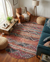 Heritage Elegance Collection Area Rug -  Monticello Oval Multi  lifestyle 48