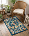 Adriana Terrace Collection Area Rug -  Positano (Navy Blue) Rectangle Navy Blue  lifestyle 23