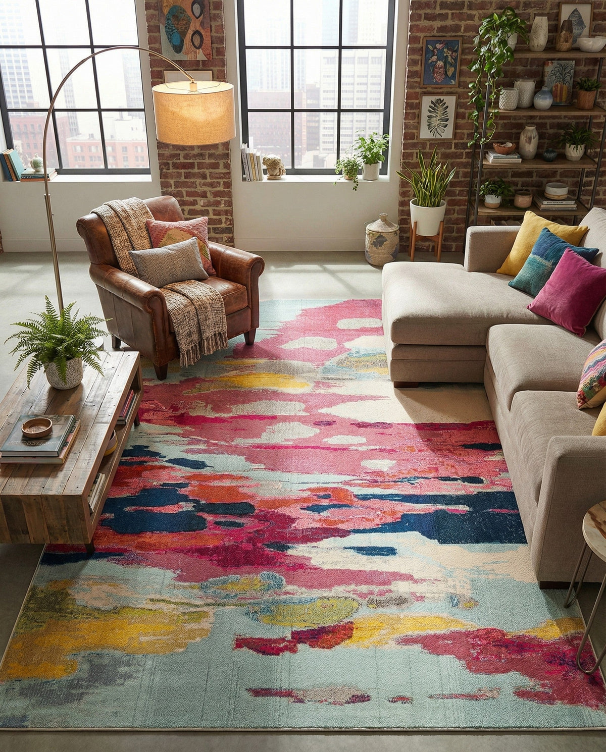 Marrakesh Elegance Collection Area Rug -  Skhirat Rectangle Pink  lifestyle 18