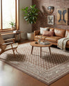 Soho Elegance Collection Area Rug -  Mercer (Brown) Rectangle Brown  lifestyle 6
