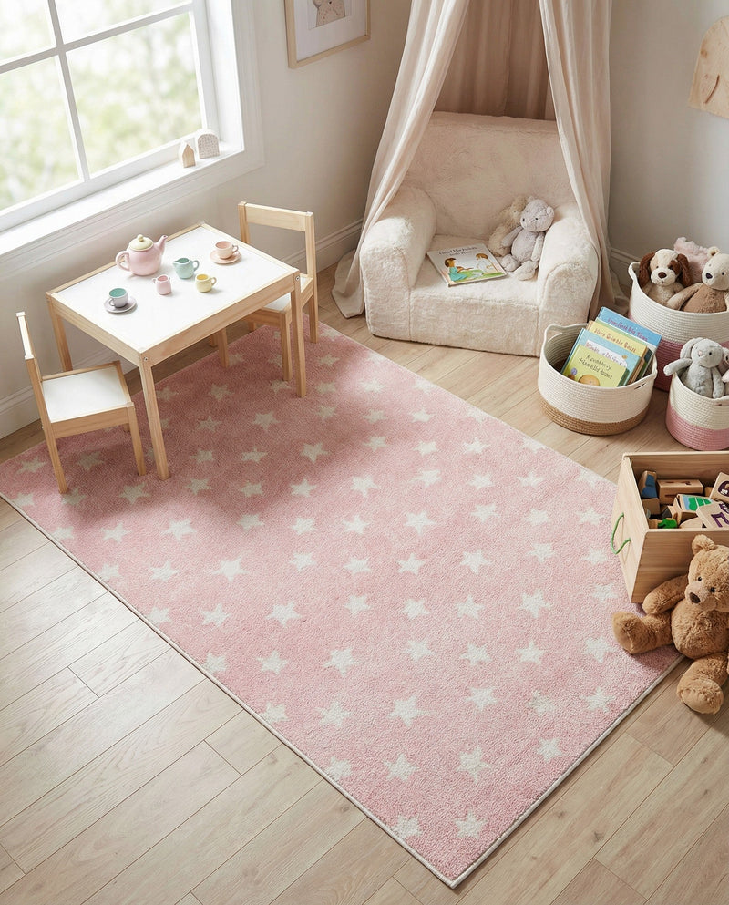 Wonder Tykes Collection Area Rug -  Mosaic Rectangle Pink  lifestyle 15