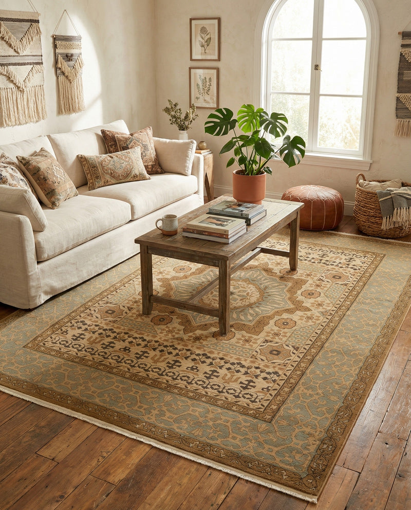 Ottoman Elegance Collection Area Rug -  Cappadocia Rectangle Cream  lifestyle 75