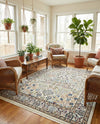 Persian Elegance Collection Area Rug -  Kerman (Ivory) Rectangle Ivory  lifestyle 7