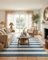 Martha's Vineyard Blueprints Collection Area Rug - Edgartown Rectangle Sky blue  lifestyle 67