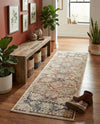 Seville Stripes Collection Area Rug -  Cordoba (Blue) Runner Blue  lifestyle 60