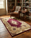 Versailles Elegance Collection Area Rug -  Vincennes Rectangle Red  lifestyle 42