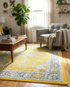 Caribbean Breeze Collection Area Rug -  Andros Rectangle Yellow  lifestyle 43