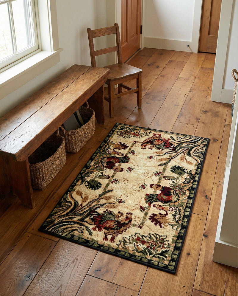 Rural Charm Collection Area Rug - Meadowbrook Rectangle Cream  lifestyle 43