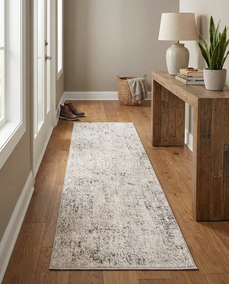Aegean Elegance Collection Area Rug -  Paros Runner Gray  lifestyle 54