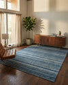 Jewel Oasis Collection Area Rug - Sapphire (Blue) Rectangle Blue  lifestyle 5