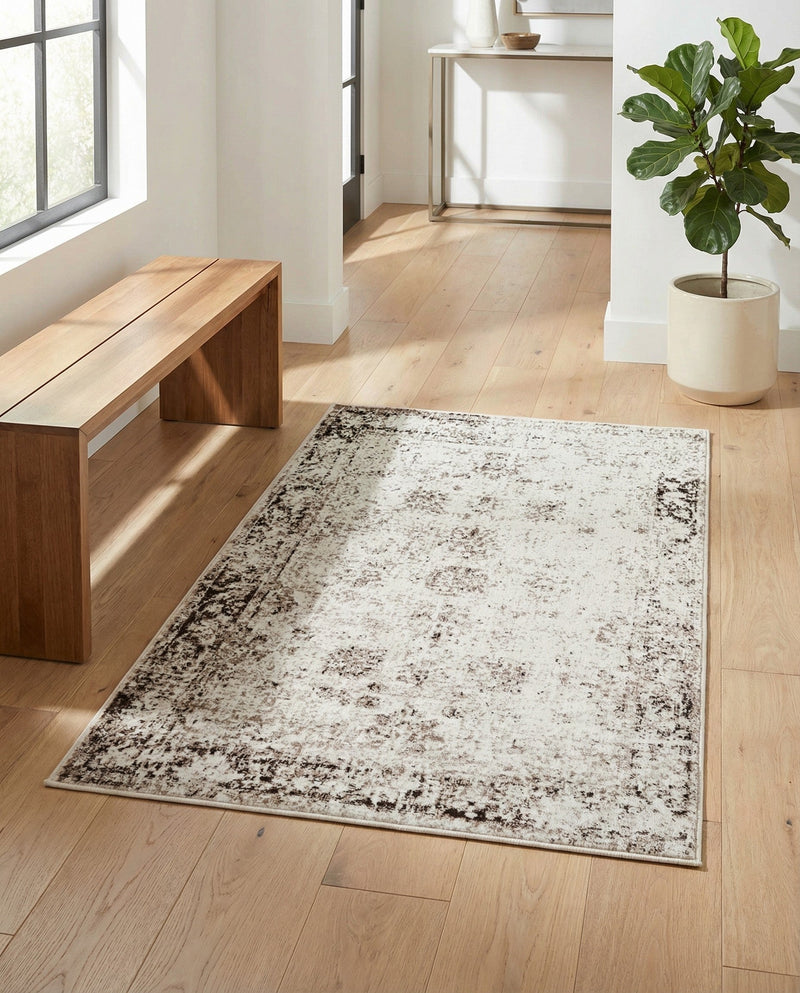 Riviera Elegance Collection Area Rug - Antibes (Beige) Rectangle Beige  lifestyle 21