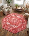 Georgetown Rugs Collection Area Rug - Dupont (Pink) Octagon Pink  lifestyle 72