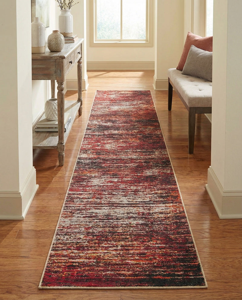 Sahara Essence Collection Area Rug - Oasis (Rust Red) Runner Rust Red  lifestyle 75