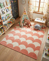 Wonder Tykes Collection Area Rug - Sparklewood Rectangle Soft Coral Pink  lifestyle 26