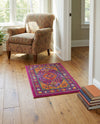 Caribbean Cove Collection Area Rug -  Mustique Rectangle Fuchsia  lifestyle 53