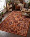 Geneva Terrace Collection Area Rug -  Lausanne Rectangle Orange  lifestyle 42
