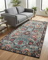 Heritage Elegance Collection Area Rug -  Topkapi Rectangle Vintage Green  lifestyle 59