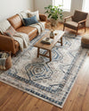 Savannah Elegance Collection Area Rug -  Tybee (Gray Blue) Rectangle Gray Blue  lifestyle 25