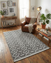 Copenhagen Edge Collection Area Rug -  Tivoli Rectangle Gray  lifestyle 42