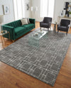 Hollywood Luxe Collection Area Rug -  Beverly (Gray Silver) Rectangle Gray Silver  lifestyle 4