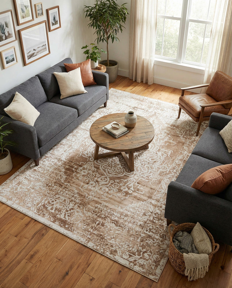 Cambridge Classics Collection Area Rug -  Magdalene (Beige) Rectangle Beige  lifestyle 7