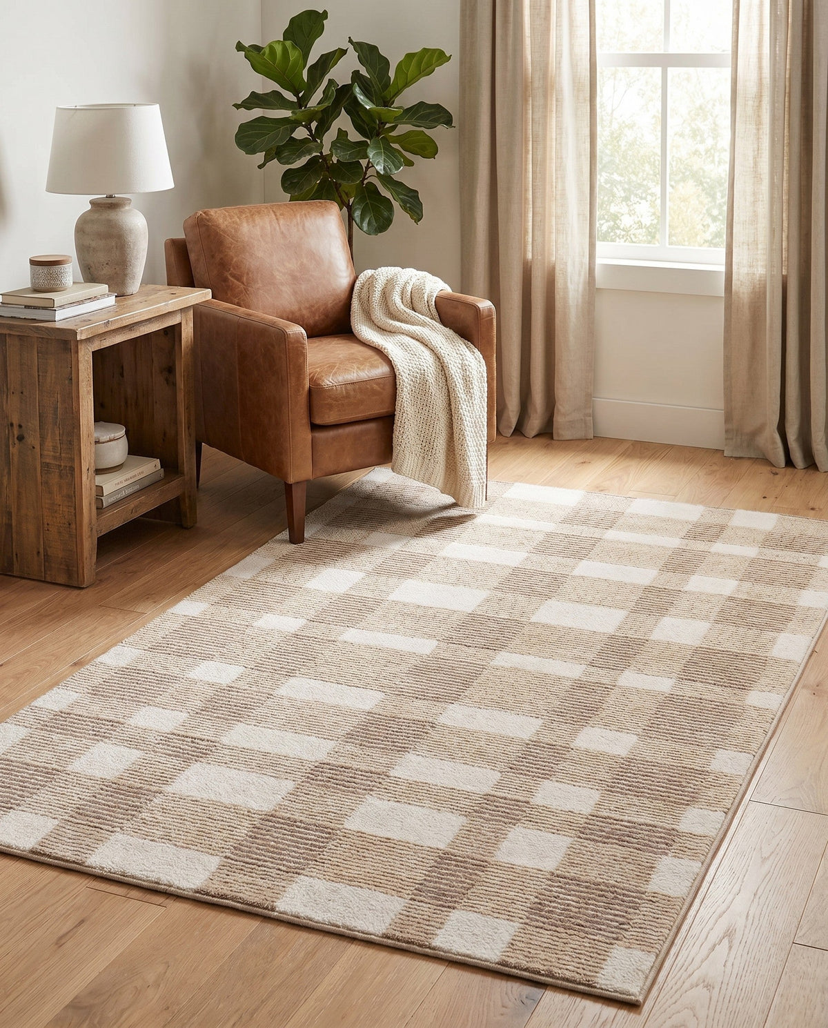 Haven Tapestry Collection Area Rug -  SereneCove Rectangle Rustic Pebble  lifestyle 15