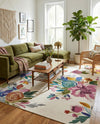 Meadow Breeze Collection Area Rug - Wildflower Rectangle Ivory  lifestyle 12