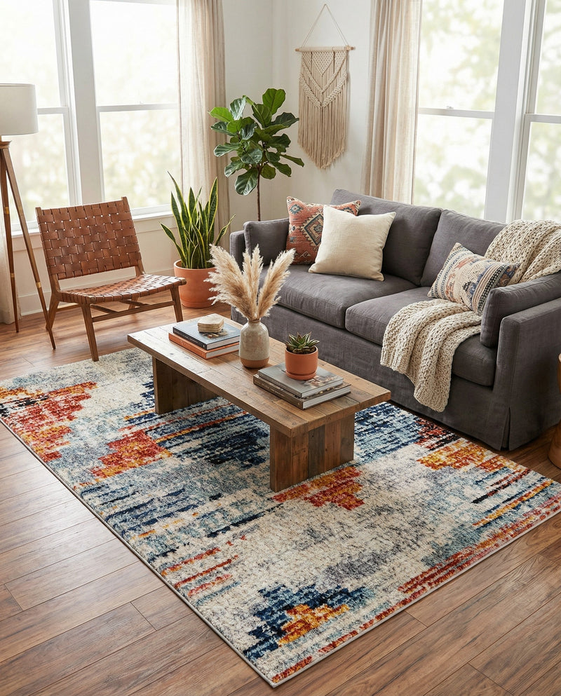 Santa Fe Trails Collection Area Rug -  Arroyo Rectangle Multi  lifestyle 17
