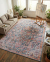 Zahara Oasis Collection Area Rug -  Nador Rectangle Navy Blue  lifestyle 10