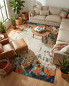 Chromatic Oasis Collection Area Rug -  Twilight Rectangle Multi  lifestyle 17