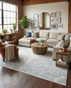 Coastal Haven Collection Area Rug -  Shoreline Square Gray  lifestyle 71