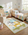 Wonder Tykes Collection Area Rug -  Prismatic Rectangle Ivory  lifestyle 14