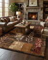 Bistro Lounge Collection Area Rug -  Affogato Rectangle Brown  lifestyle 20
