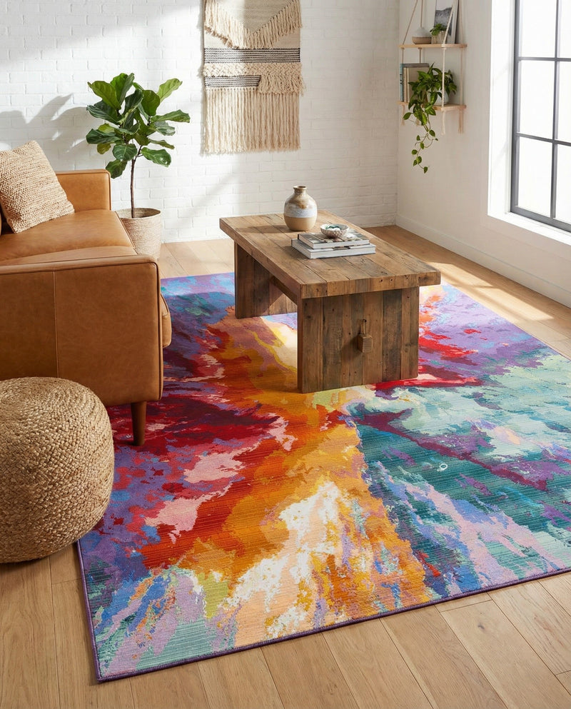 Urban Terrace Collection Area Rug -  Laneway Rectangle Multi  lifestyle 23