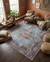 Zahara Oasis Collection Area Rug -  Casablanca Square Blue  lifestyle 77