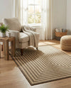 Sahara Sands Collection Area Rug -  Abydos Rectangle Natural and Brown  lifestyle 11