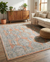 Seville Stripes Collection Area Rug -  Granada (Brick Red) Rectangle Brick Red  lifestyle 19