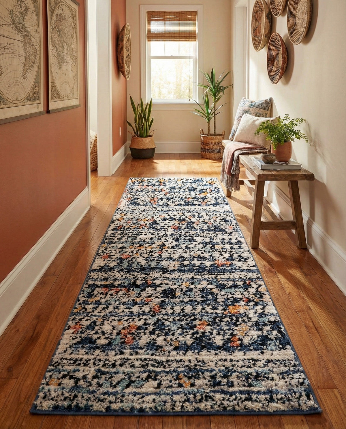 Tangier Treasures Collection Area Rug -  Marrakech Runner Multi  lifestyle 157