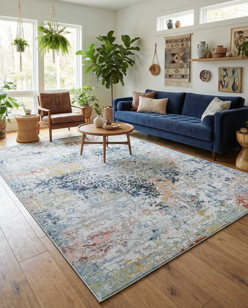 Aegean Elegance Washables Collection Area Rug -  Serifos Rectangle Multi  lifestyle 72