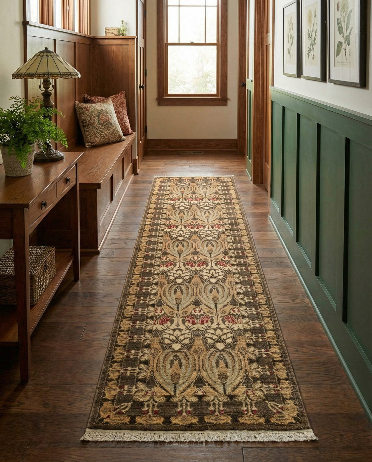 Chelsea Elegance Collection Area Rug -  Brompton (Brown) Runner Brown  lifestyle 89